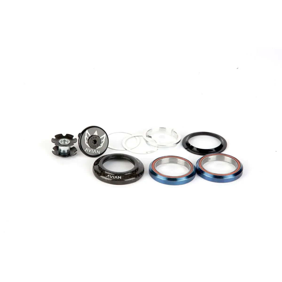Avian Integrated Reducer BMX Race  Headset - 1 1/8" To 1"- Black