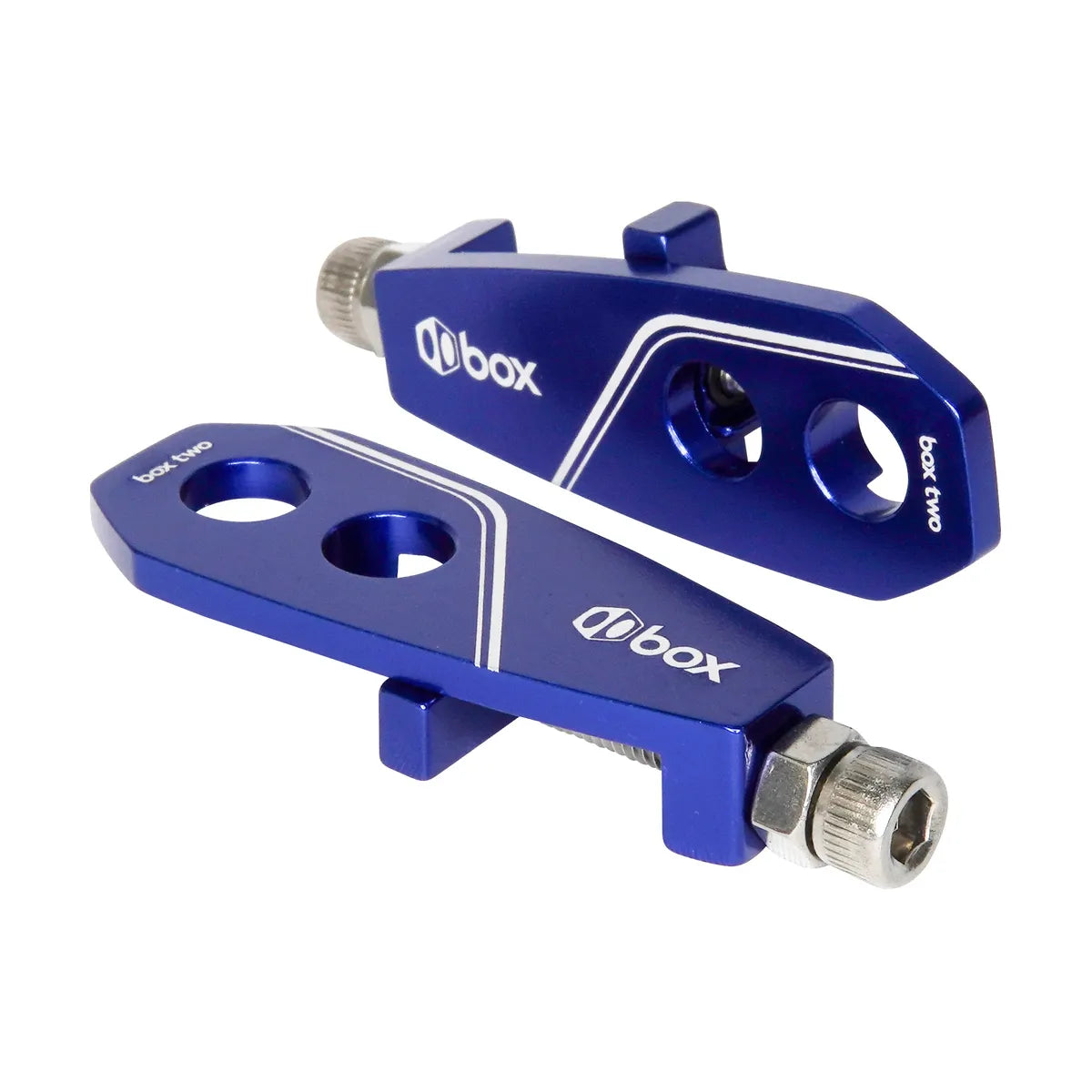 Box Two Chain Tensioner x2 Axle Hole - 10mm - Blue