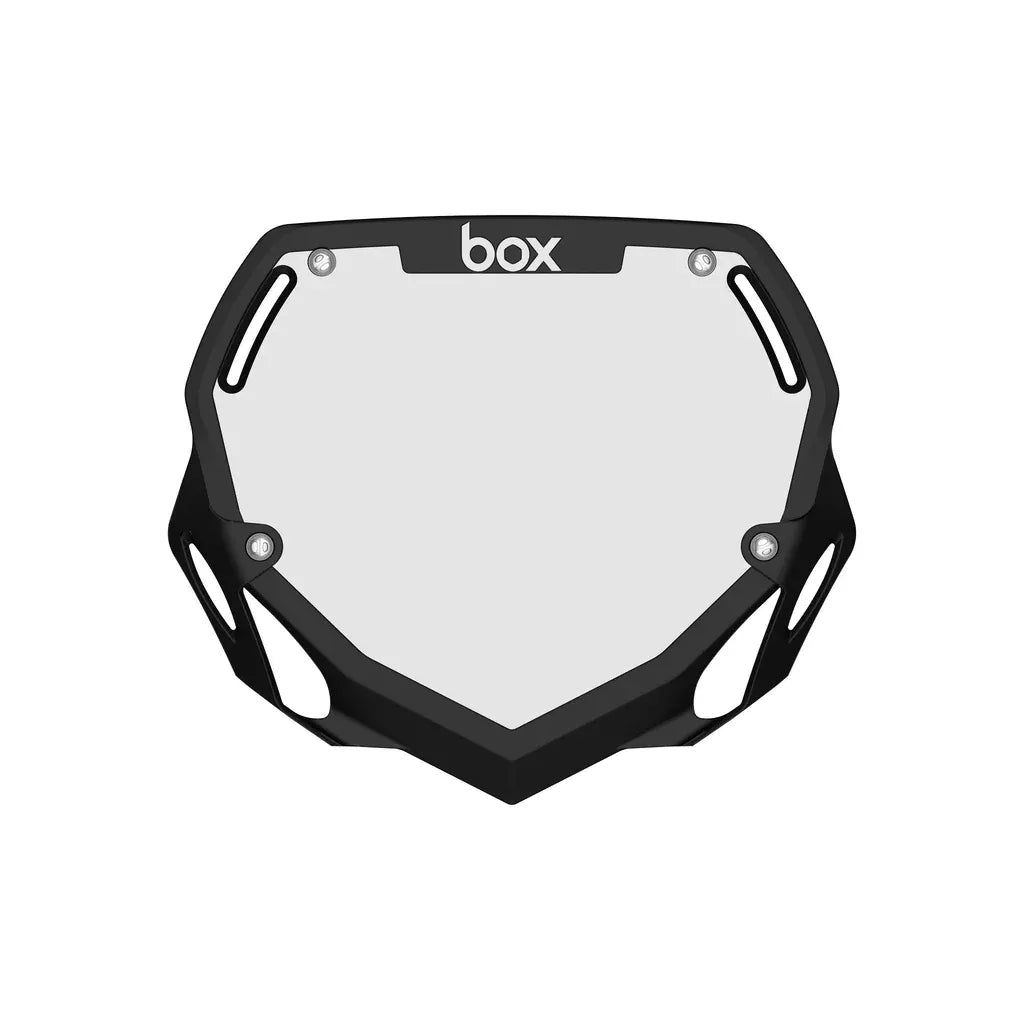 Box Two BMX Race Number Plate - Black