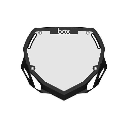 Box Two BMX Race Number Plate - Black