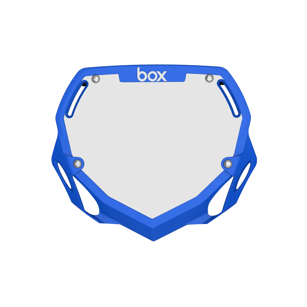 Box Two BMX Race Number Plate - Blue