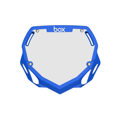 Box Two BMX Race Number Plate - Blue