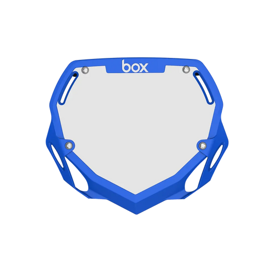 Box Two BMX Race Number Plate - Blue