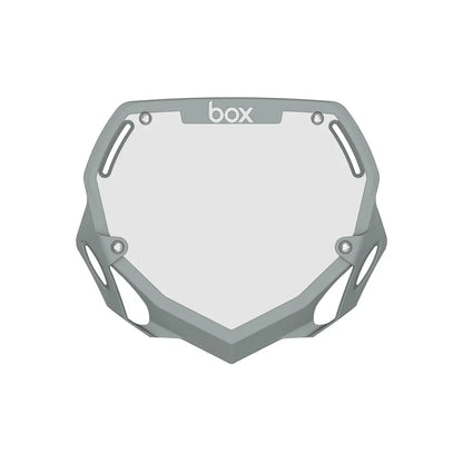 Box Two BMX Race Number Plate - Grey