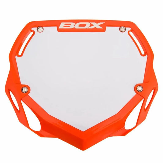 Box Two BMX Race Number Plate - Orange