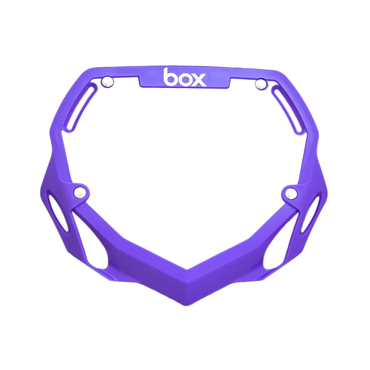 Box Two BMX Race Number Plate - Purple