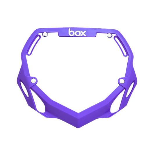 Box Two BMX Race Number Plate - Purple