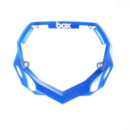 Box Two BMX Race Number Plate - Translucent Blue