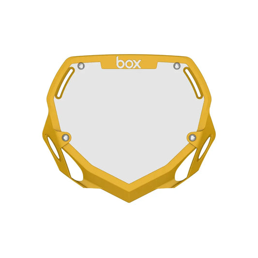 Box Two BMX Race Number Plate - Yellow