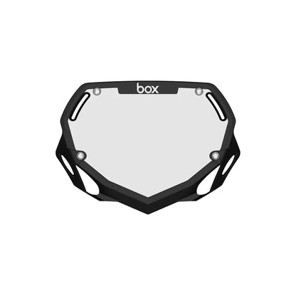 Box Two BMX Race Number Plate - Black