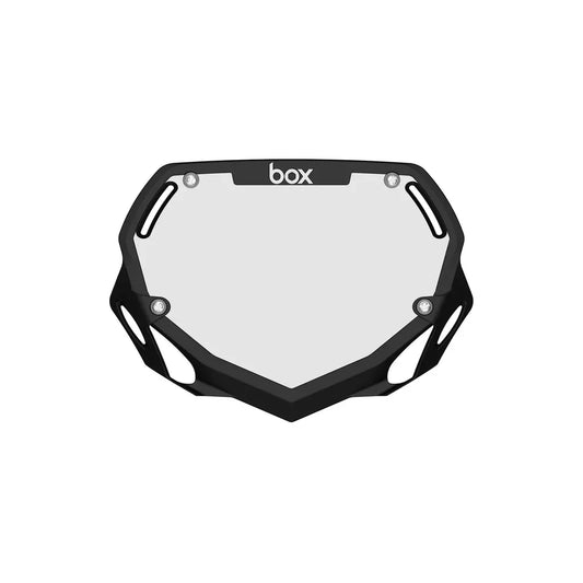 Box Two BMX Race Number Plate - Black