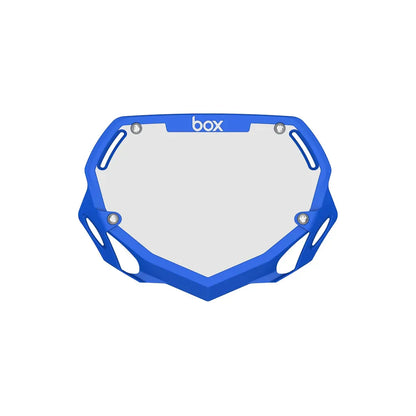 Box Two BMX Race Number Plate - Blue