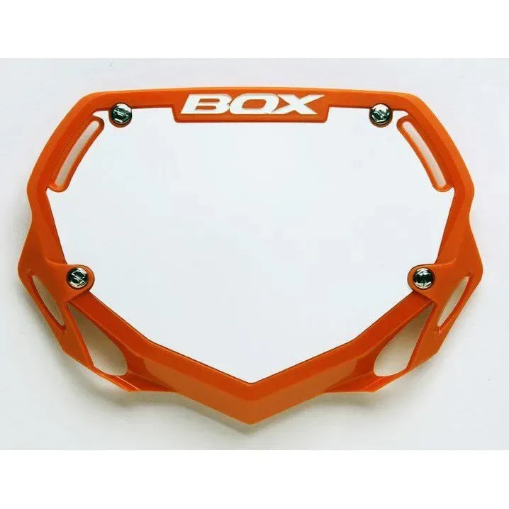 Box Two BMX Race Number Plate - Orange