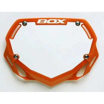 Box Two BMX Race Number Plate - Orange