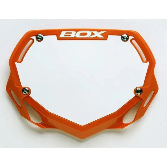 Box Two BMX Race Number Plate - Orange