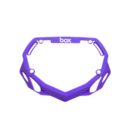 Box Two BMX Race Number Plate - Purple