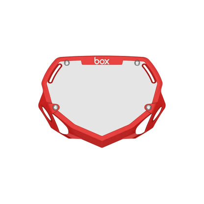 Box Two BMX Race Number Plate - Red