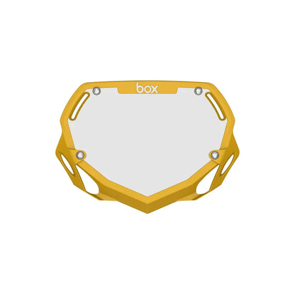 Box Two BMX Race Number Plate - Yellow