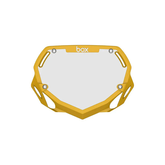 Box Two BMX Race Number Plate - Yellow