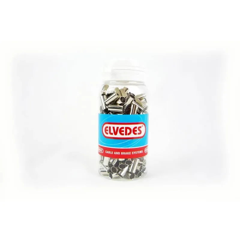 Elvedes Ferrule 5mm - 200 Pairs - Brass Chrome