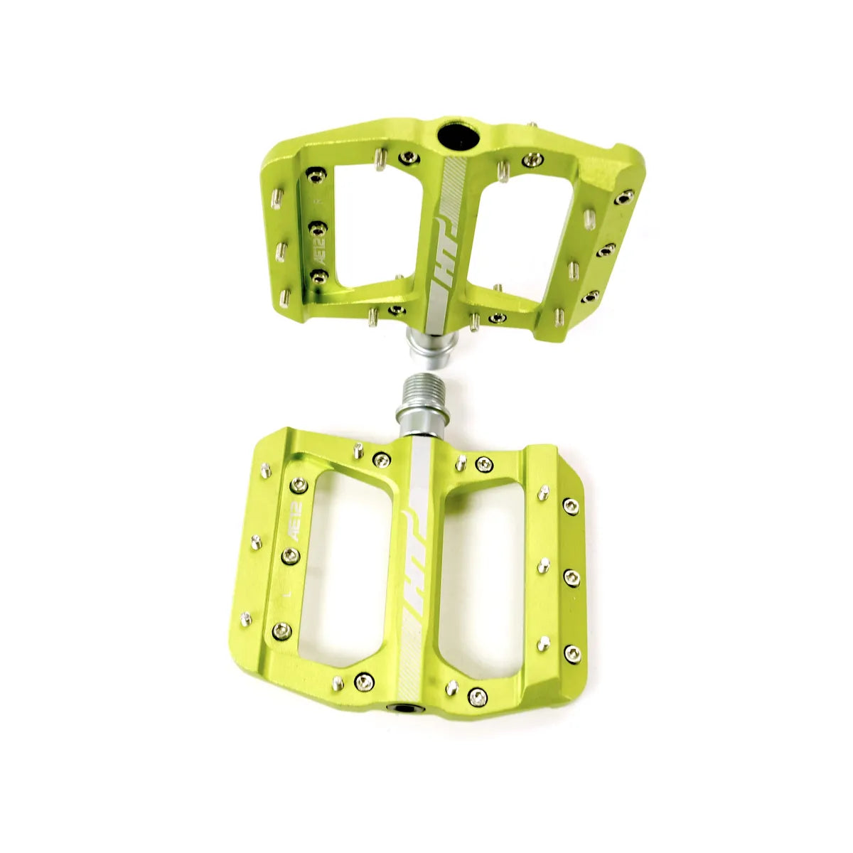 HT AE12 SX BMX Race/MTB/Downhill Flat Pedals - Apple Green