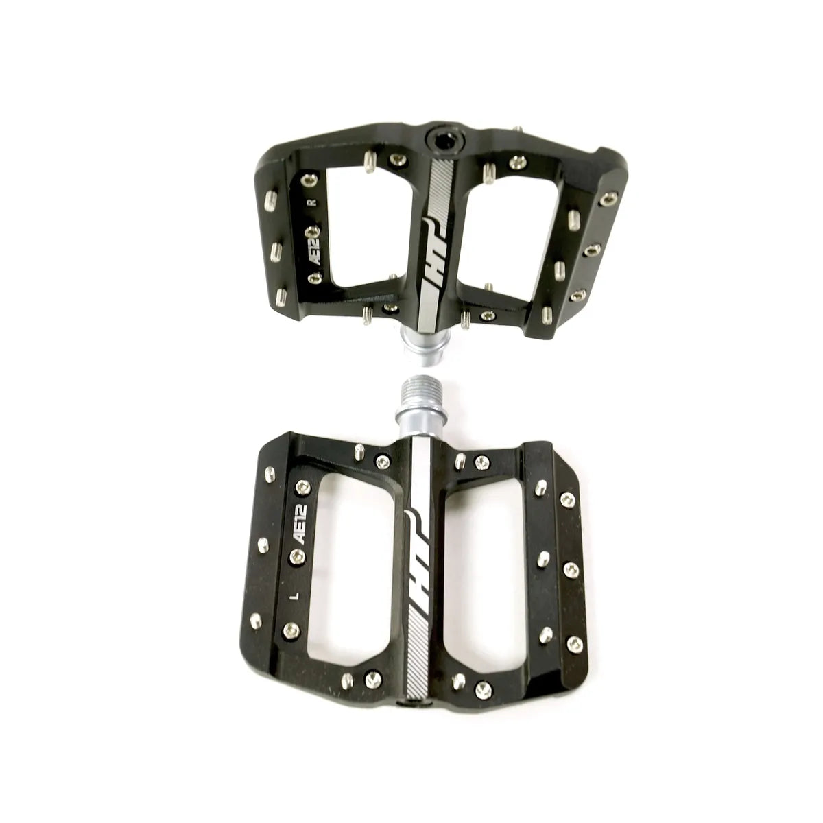 HT AE12 SX BMX Race/MTB/Downhill Flat Pedals - Black