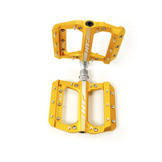 HT AE12 SX BMX Race/MTB/Downhill Flat Pedals - Gold