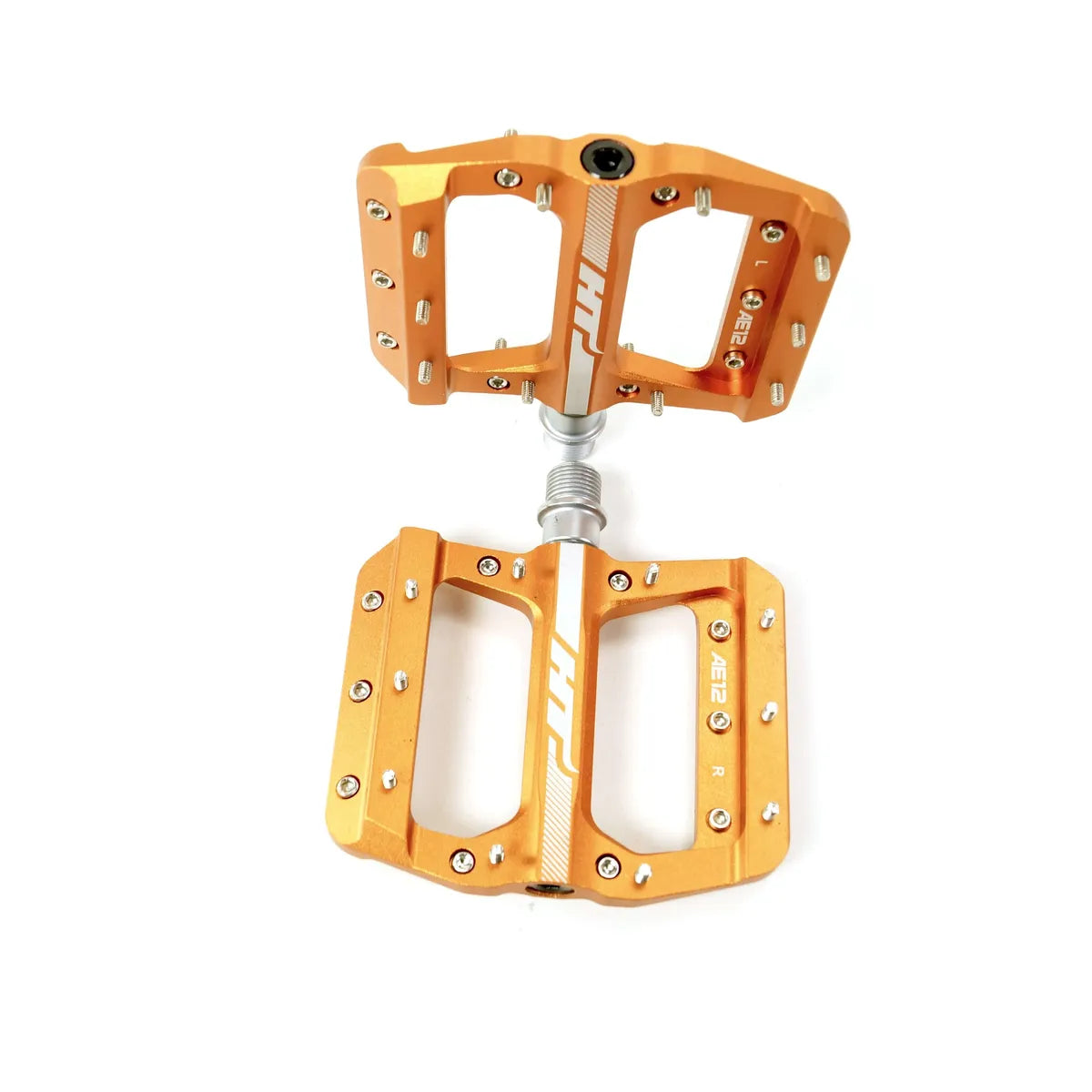 HT AE12 SX BMX Race/MTB/Downhill Flat Pedals - Orange