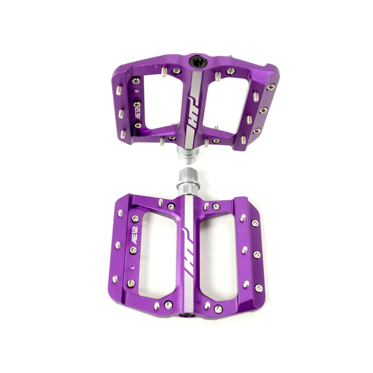 HT AE12 SX BMX Race/MTB/Downhill Flat Pedals - Purple