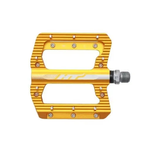 HT ANS01 SX BMX Race/MTB/Downhill Flat Pedals - Gold