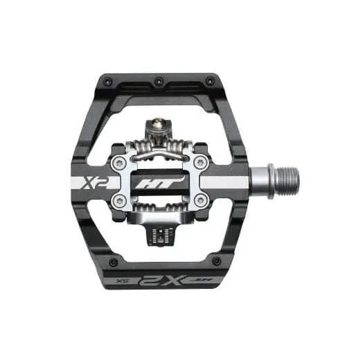 HT X2 SX BMX Race/MTB/Downhill Clip Pedals - Black