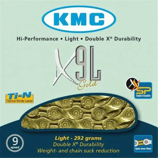 Kmc X9L 3/32 Chain BMX Race/MTB/Downhill - Gold