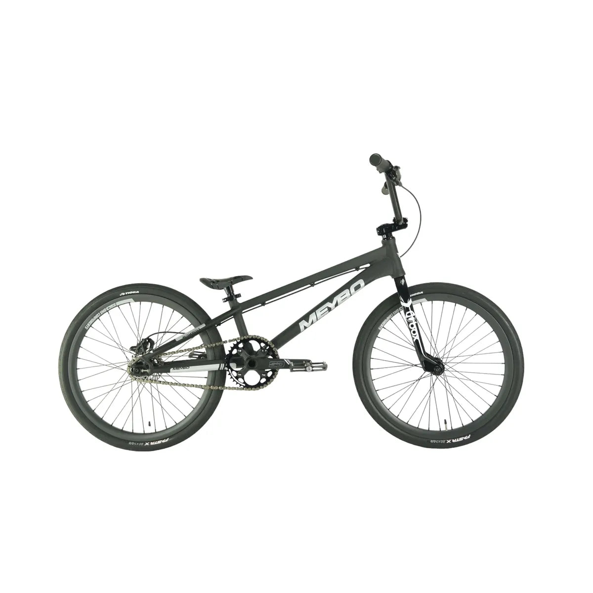 Meybo Patron 2024 BMX Race Bike - Matte Black/Shiny Grey
