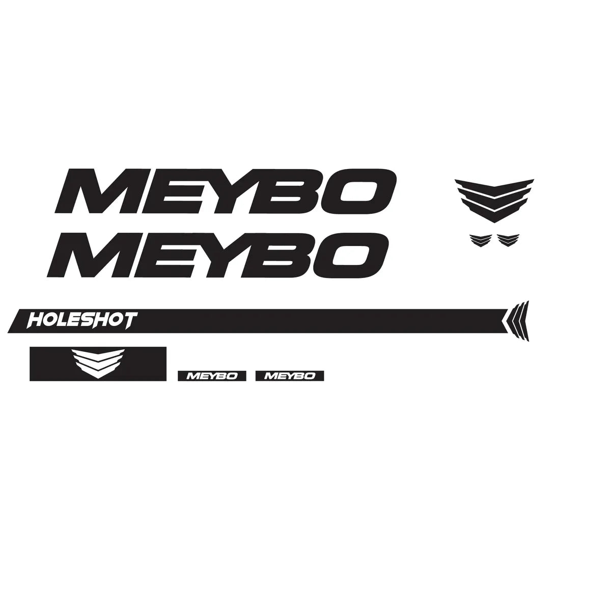 Meybo Holeshot Decal Kit - Black