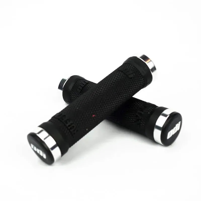 ODI Ruffian Meybo Lock-On BMX Race/MTB/Downhill Grips - 130mm - Black/Silver Clamps