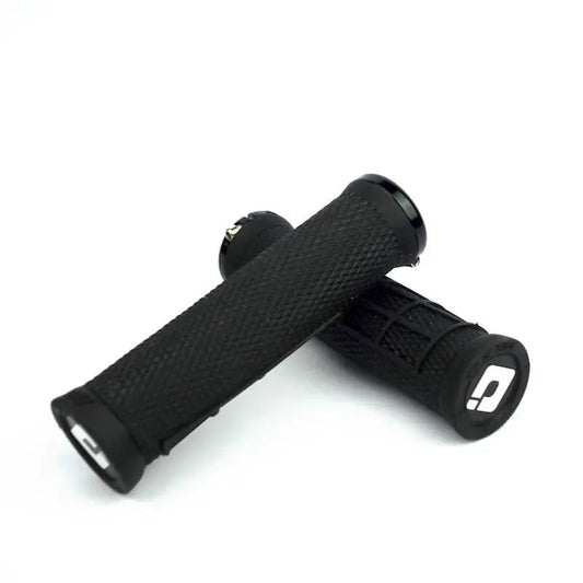 ODI Elite Flow Lock-On BMX Race/MTB/Downhill Grips - 130mm - Black/Black Clamps
