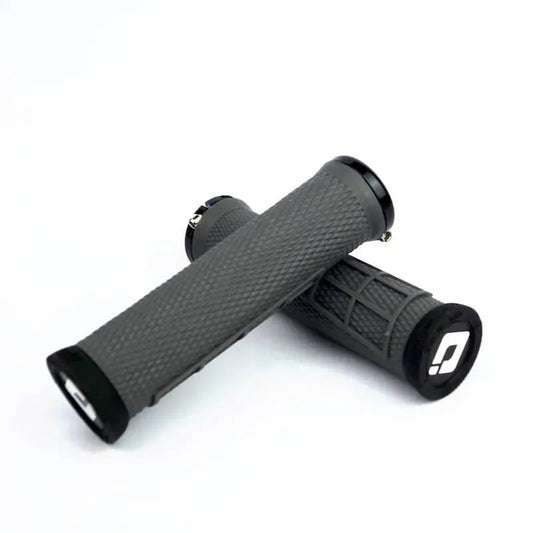 ODI Elite Flow Lock-On BMX Race/MTB/Downhill Grips - 130mm - Graphite/Black Clamps