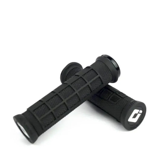 ODI Elite Pro Lock-On BMX Race/MTB/Downhill Grips - 130mm - Black/Black Clamps