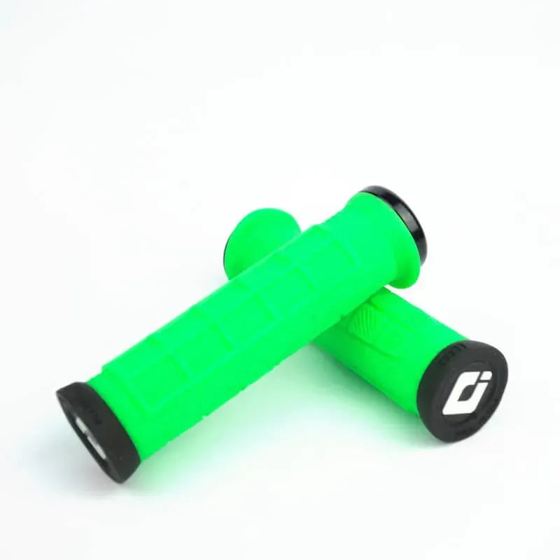 ODI Elite Pro Lock-On BMX Race/MTB/Downhill Grips - 130mm - Retro Green/Black Clamps