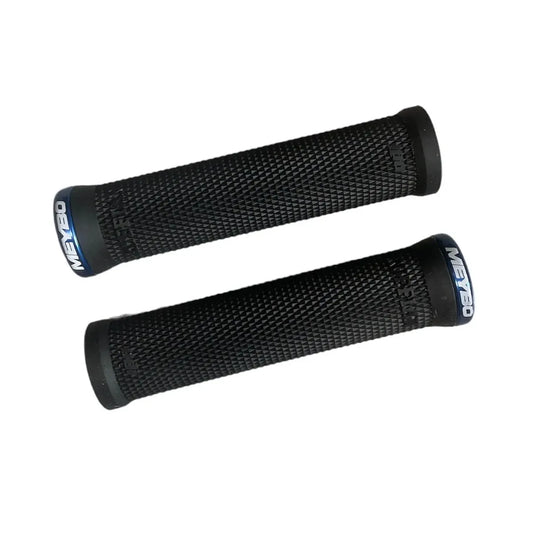 ODI Ruffian Meybo V2.1 Lock-On BMX Race/MTB/Downhill Grips - 135mm - Black/Blue Clamps
