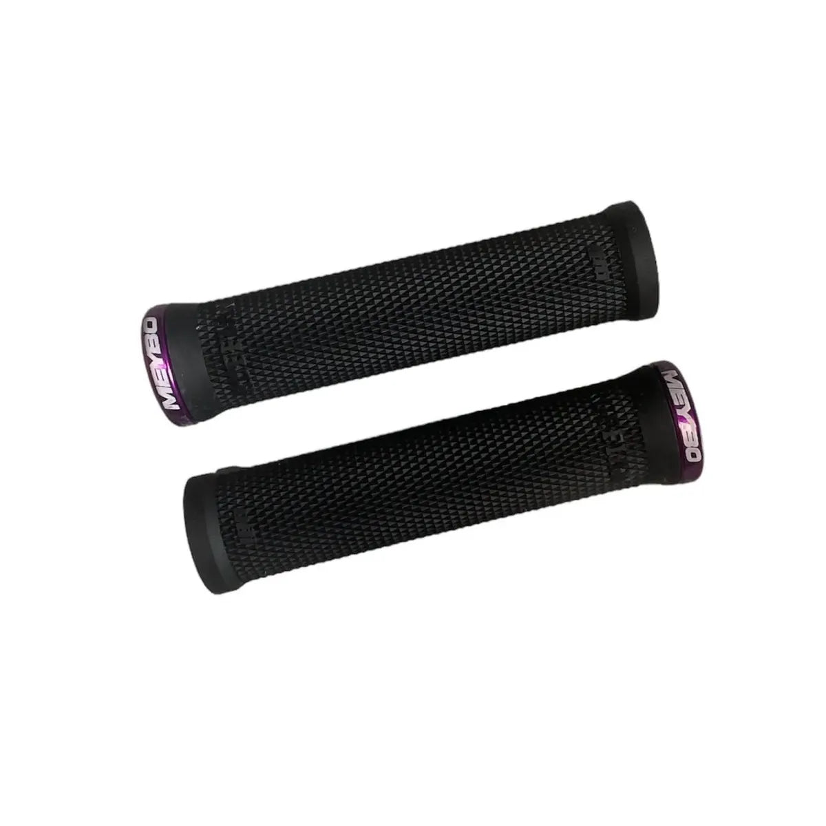 ODI Ruffian Meybo V2.1 Lock-On BMX Race/MTB/Downhill Grips - 135mm - Black/Purple Clamps