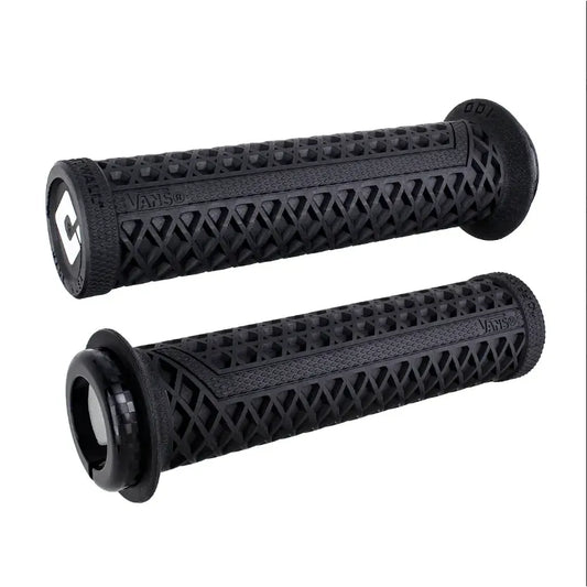 ODI Vans V2.1 Lock-On BMX Race/MTB/Downhill Grips - 135mm - Black/Black Finish Clamps