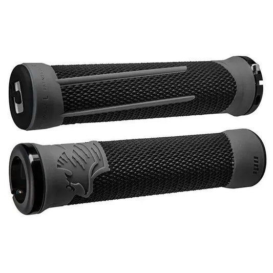ODI AG-2 V2.1 Lock-On BMX Race/MTB/Downhill Grips - 135mm - Black/Graphite W/Black Clamps
