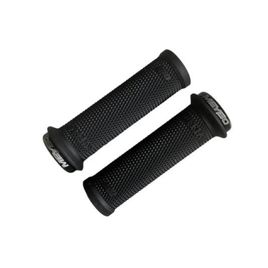 ODI Mini Ruffian Meybo V2.1 Lock-On BMX Race/MTB/Downhill Grips - 110mm -  Black/Black Clamps