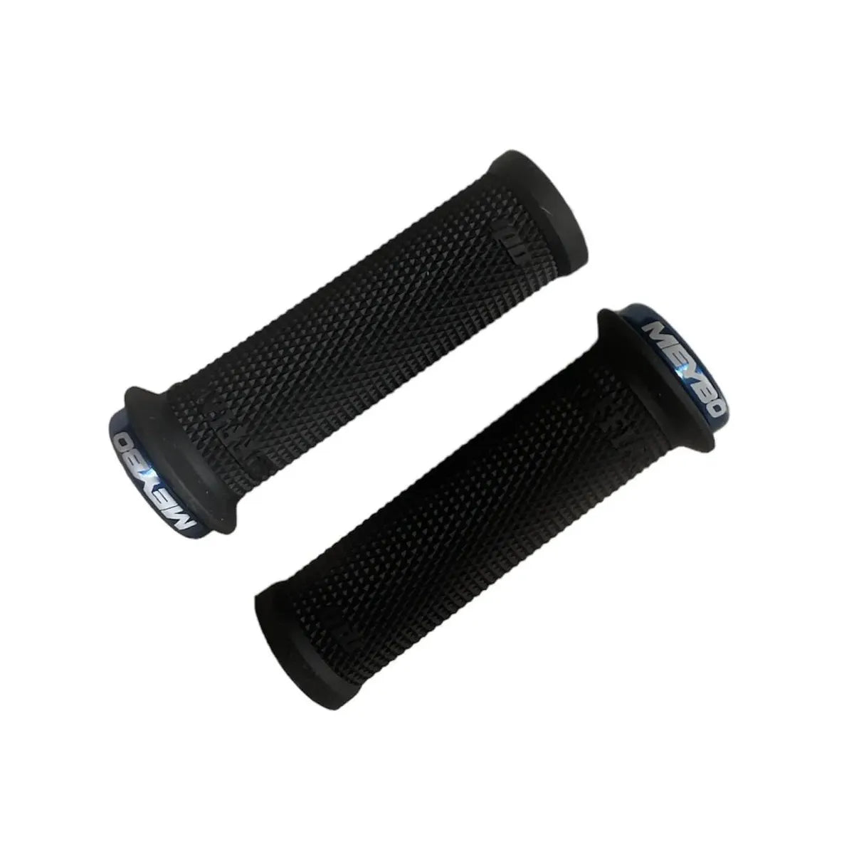 ODI Mini Ruffian Meybo V2.1 Lock-On BMX Race/MTB/Downhill Grips - 110mm - Black/Blue Clamps