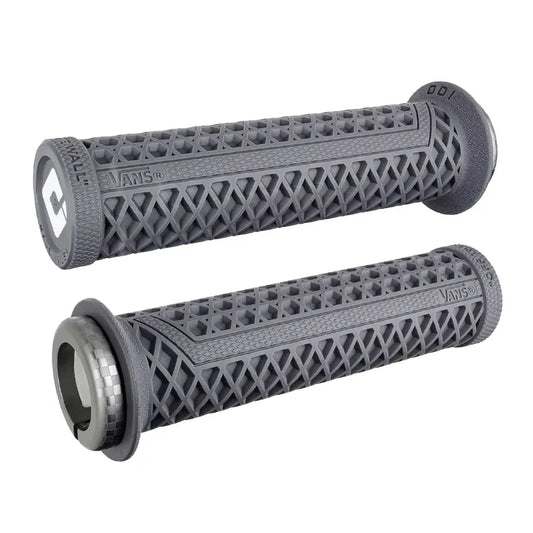 ODI Vans V2.1 Lock-On BMX Race/MTB/Downhill Grips - 135mm - Grey/Grey Finish Clamps