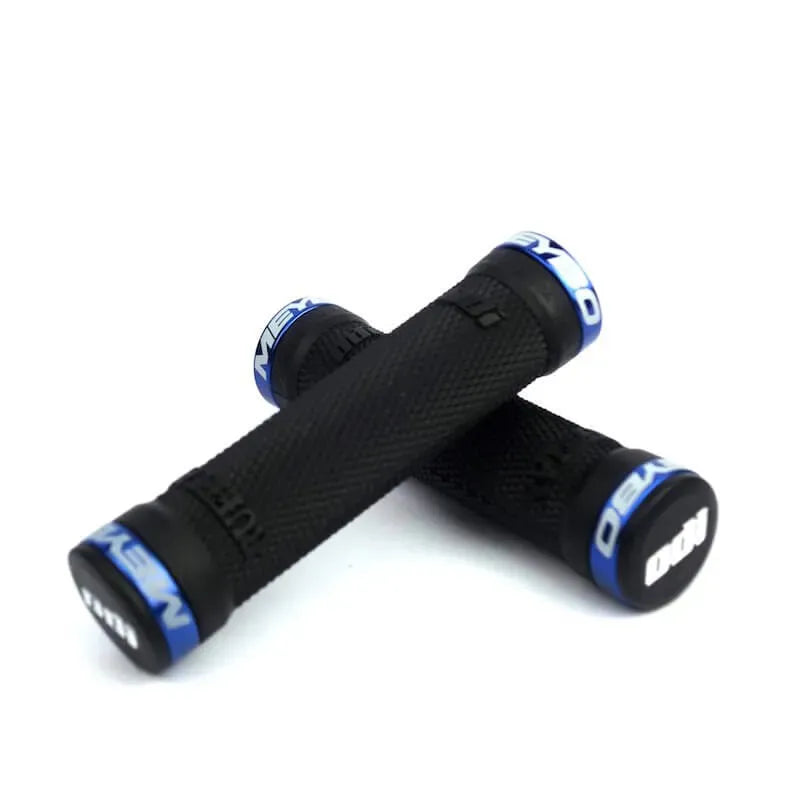 ODI Ruffian Meybo Lock-On BMX Race/MTB/Downhill Grips - 130mm - Black/Blue Clamps