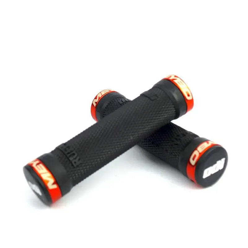 ODI Ruffian Meybo Lock-On BMX Race/MTB/Downhill Grips - 130mm - Black/Orange Clamps