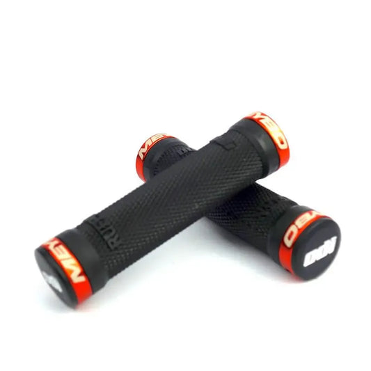 ODI Ruffian Meybo Lock-On BMX Race/MTB/Downhill Grips - 130mm - Black/Orange Clamps