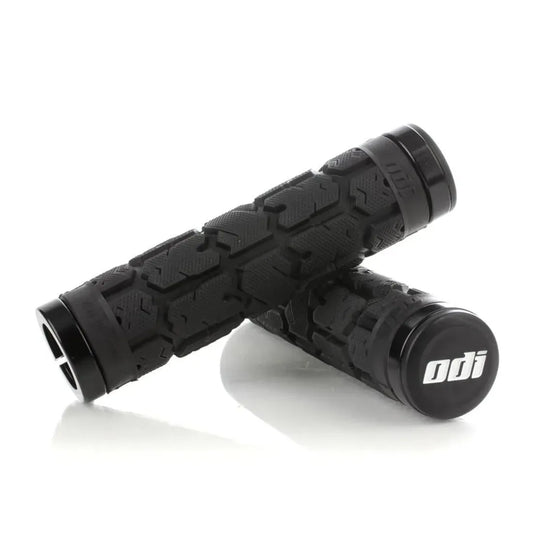 ODI Rogue Lock-On BMX Race/MTB/Downhill Grips - 135mm - Black/Black Clamps
